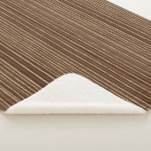 Braune Goldstreifen Weihnachten Sherpadecke (3/4)