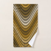 Braune Goldwellen, klassisch und schick Badhandtuch Set (Handtuch)