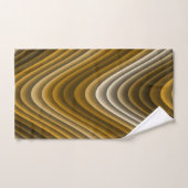 Braune Goldwellen, klassisch und schick Badhandtuch Set (Handtuch)