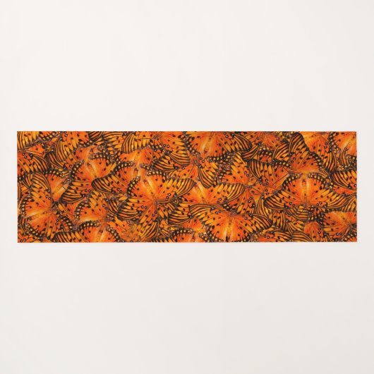 Braune Golfschmetterlinge Yogamatte (Rückseite (Horizontal))