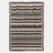 Braune graue Streifen Decke (Vorderseite Vertikal)