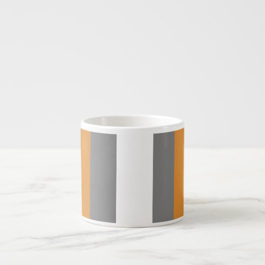 Braune, graue und weiße Streifen Espressotasse (Vorderseite)