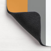 Braune, graue und weiße Streifen Mousepad (Ecke)
