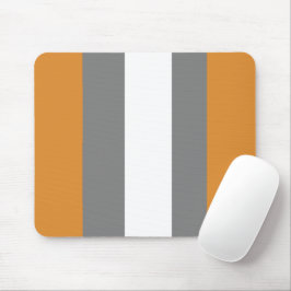 Braune, graue und weiße Streifen Mousepad