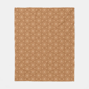 braune griechische Blume Fleecedecke