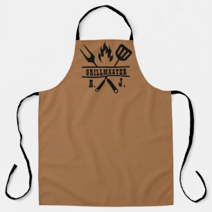 Braune Grillmeister BBQ-Schürze Schürze