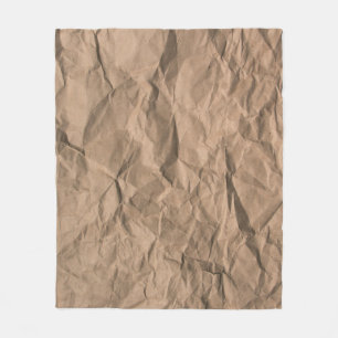 Braune, grob zerbrochene, gerecycelt Papiertextur Fleecedecke