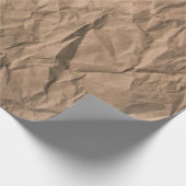 Braune, grob zerbrochene, gerecycelt Papiertextur Geschenkpapier (Ecke)