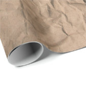 Braune, grob zerbrochene, gerecycelt Papiertextur Geschenkpapier (Rolleneckpunkt)