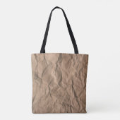 Braune, grob zerbrochene, gerecycelt Papiertextur Tasche (Rückseite)