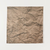 Braune, grob zerbrochene, gerecycelt Papiertextur Wandteppich (Vorderseite (Horizontal))