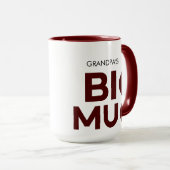 Braune große Tasse | Riesige Tasse | Großvaters (VorderseiteRechts)