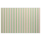 Braune, grüne, weiße und hellrosa Streifen Stoff (Fat Quarter (45,7 x 55,9 cm))