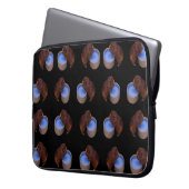 Braune Guinea Schweine Laptopschutzhülle (Vorderseite Links)