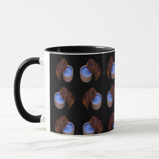 Braune Guinea Schweine Tasse (Links)