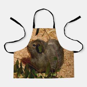 Braune Guinea Schweinefleisch, Kinder Volldruckdru Schürze