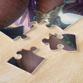 Braune Haut Fee Mit Lila Haar Puzzle (Seite)