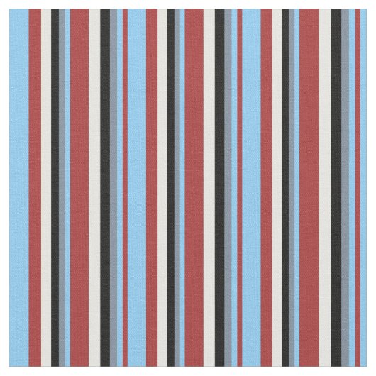 Braune, helle Sky Blue, Grau, Schwarz & Minze Crem Stoff (Nahaufnahme)