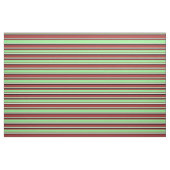 Braune, hellgrüne, weiße und schwarze Streifen Stoff (Fat Quarter (45,7 x 55,9 cm))