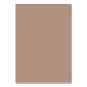 Braune Herbst-Blumenhochzeit Tischnummer (Rückseite)