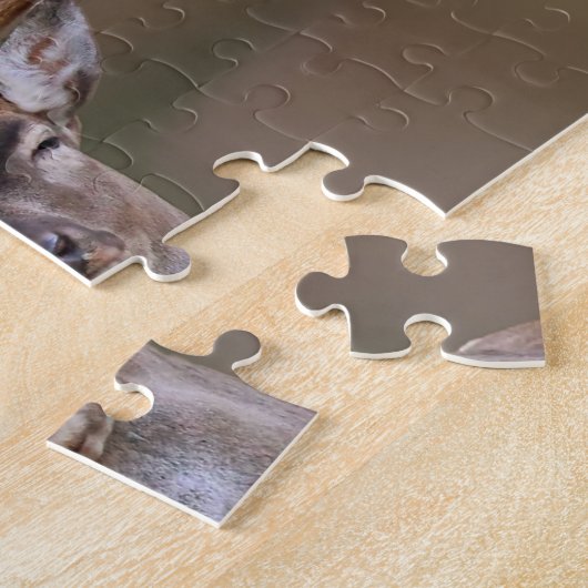 Braune Hirsche beurteilt dich. Puzzle (Seite)