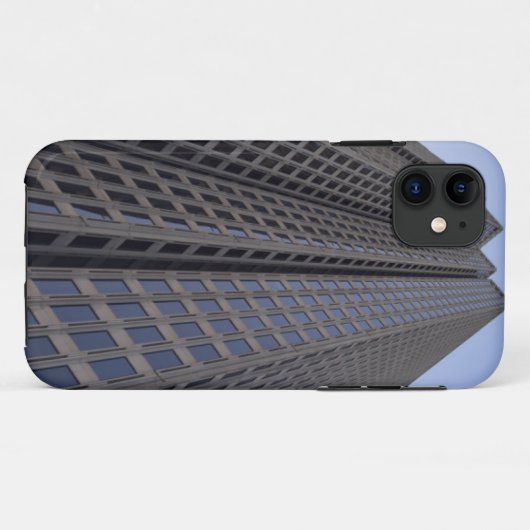 Braune, hoch aufragende Gebäude-Telefongehäuse Case-Mate iPhone Hülle (Rückseite (Horizontal))