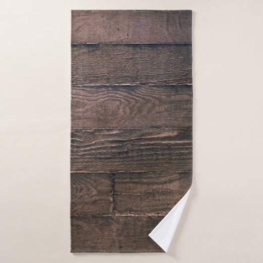 Braune Holzbretter Badehandtuch (Badehandtuch)