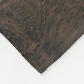 Braune Holzbretter Fleecedecke (Ecke)
