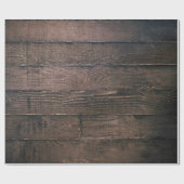 Braune Holzbretter Geschenkpapier (Flach)