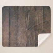 Braune Holzbretter Sherpadecke (Vorderseite (Horizontal))