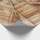 Braune Holzdecke Geschenkpapier (Ecke)