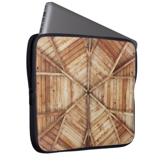 Braune Holzdecke Laptopschutzhülle (Vorne Rechts)