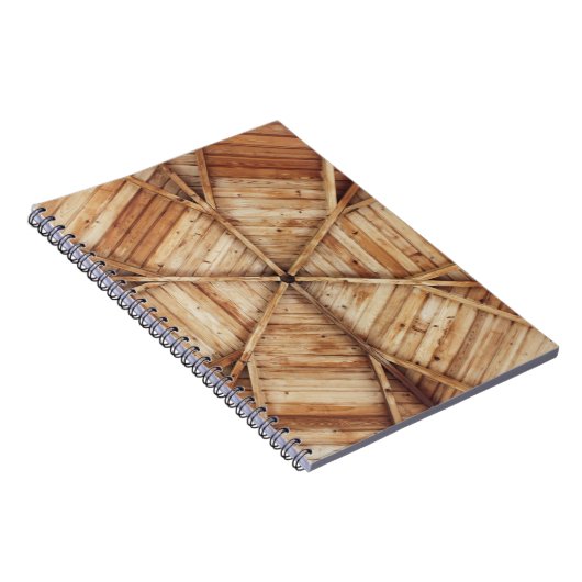 Braune Holzdecke Notizblock (Rechte Seite)