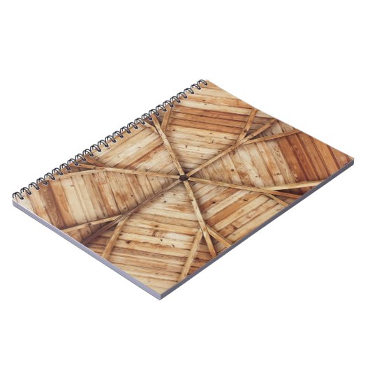 Braune Holzdecke Notizblock (Linke Seite)