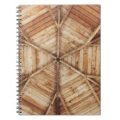 Braune Holzdecke Notizblock (Vorderseite)