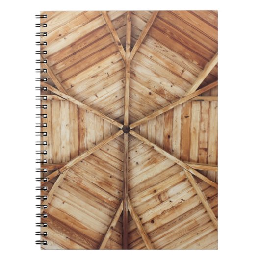 Braune Holzdecke Notizblock (Vorderseite)