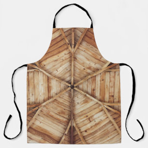 Braune Holzdecke Schürze