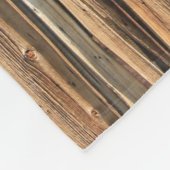 Braune Holzfläche Fleecedecke (Ecke)