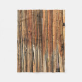 Braune Holzfläche Fleecedecke (Vorderseite)