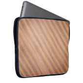Braune Holzfläche Laptopschutzhülle (Vorne Rechts)