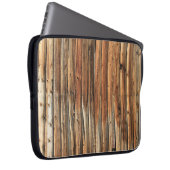 Braune Holzfläche Laptopschutzhülle (Vorne Rechts)