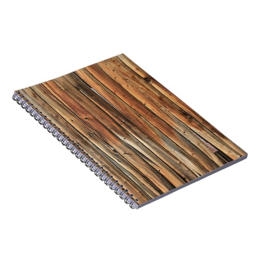 Braune Holzfläche Notizblock (Rechte Seite)