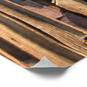 Braune Holzfläche Poster (Ecke)