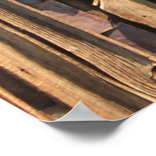 Braune Holzfläche Poster (Ecke)