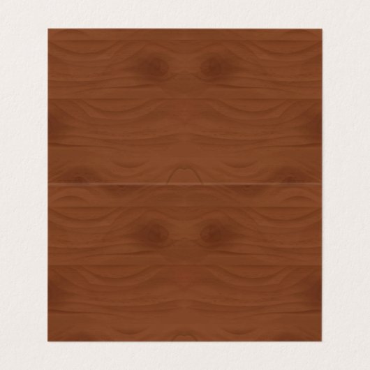 Braune Holzknoten mit Logo Visitenkarten (Innenseite Aufgefaltet)