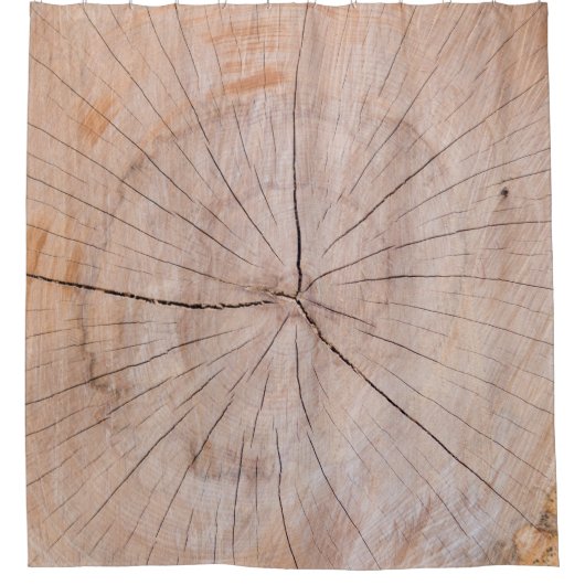 Braune Holzplatte Duschvorhang (Vorderseite)