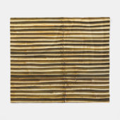 Braune Holzplatte Fleecedecke (Vorderseite (Horizontal))