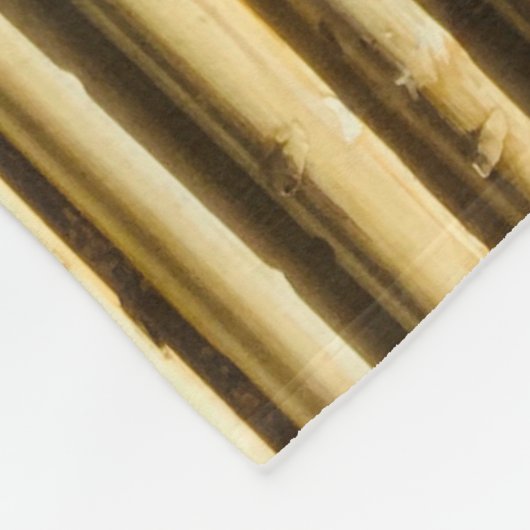 Braune Holzplatte Fleecedecke (Ecke)