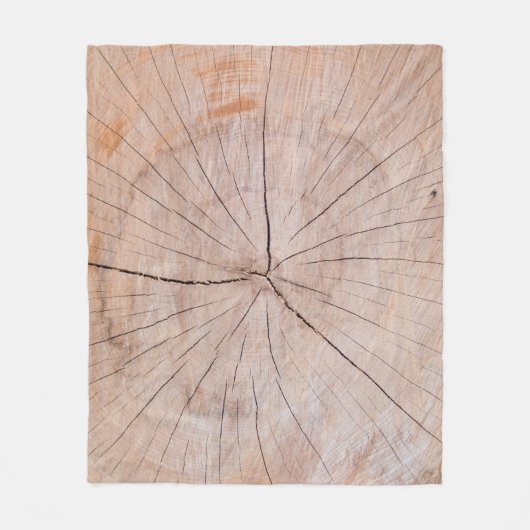 Braune Holzplatte Fleecedecke (Vorderseite)