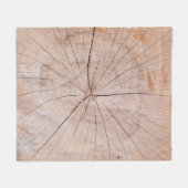 Braune Holzplatte Fleecedecke (Vorderseite (Horizontal))